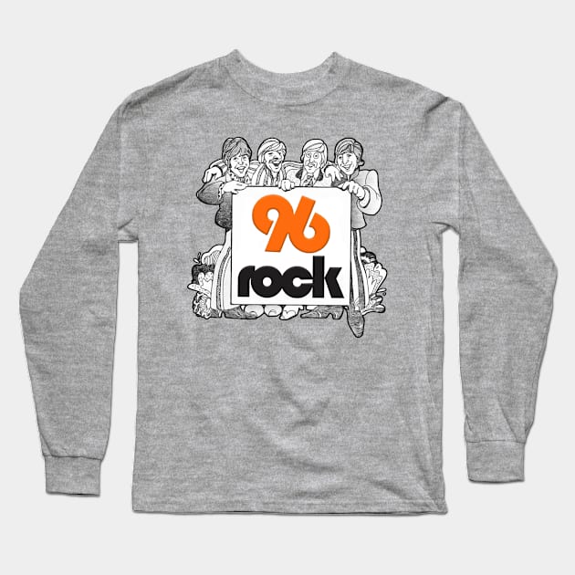 WKLS 96 Rock Atlanta loves The Beatles! Long Sleeve T-Shirt by RetroZest